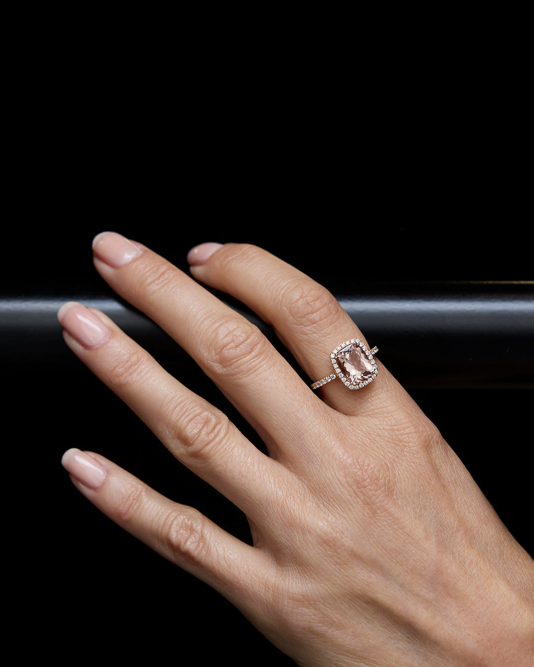 MAISON MORGANITE DIAMOND ROSÉ RING