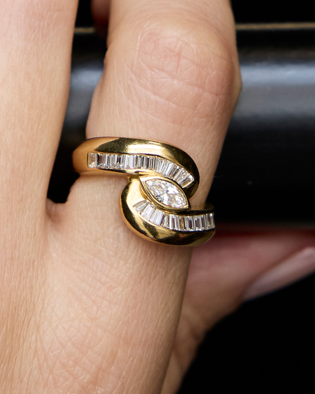 Infinity Diamond Ring 18K Gold