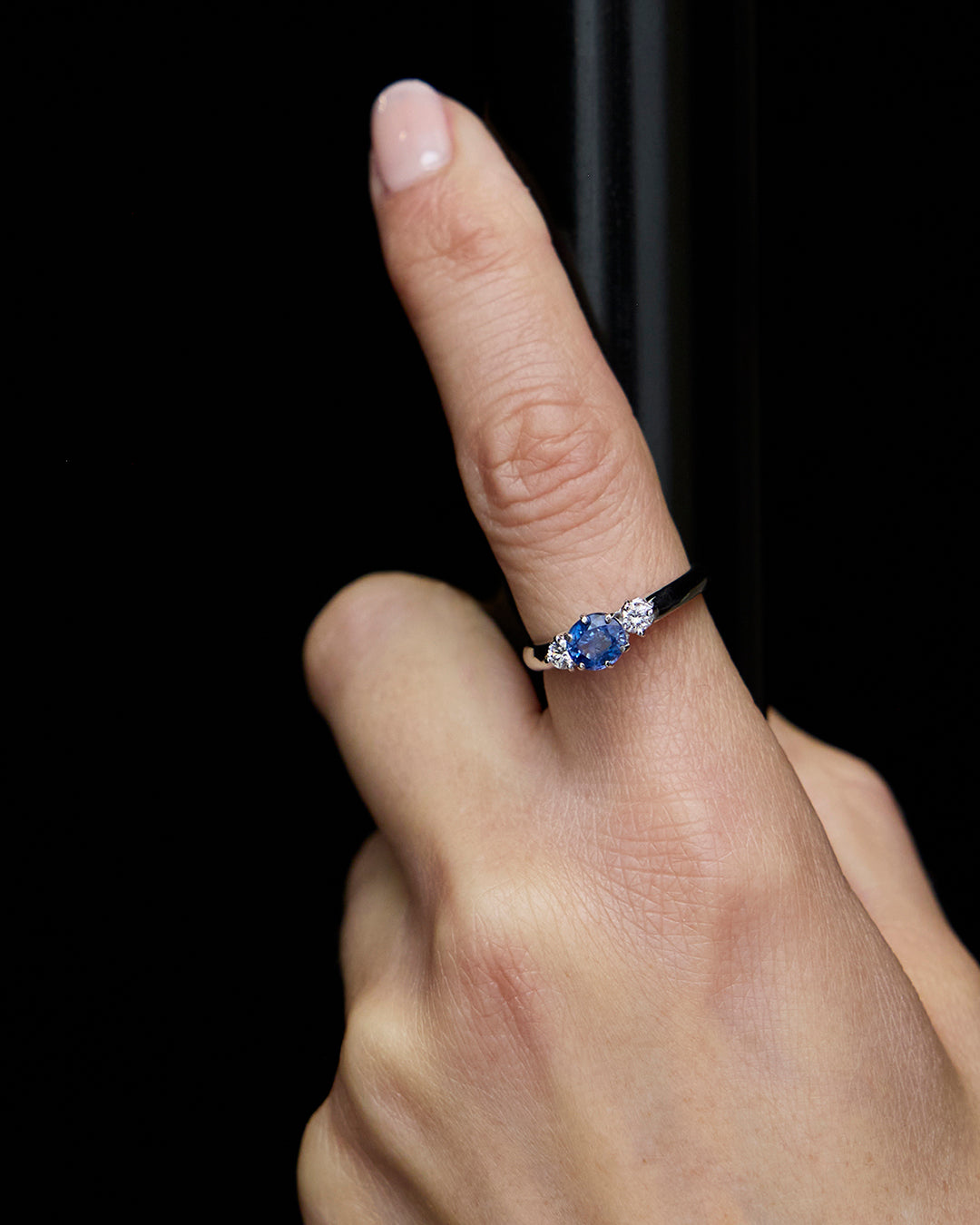 ELISE SAPPHIRE DIAMOND RING