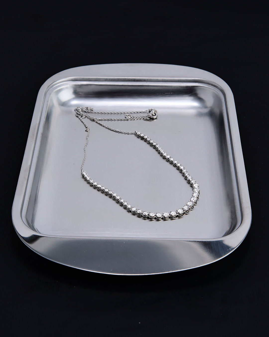 Essence Half-Riviera Diamond Necklace