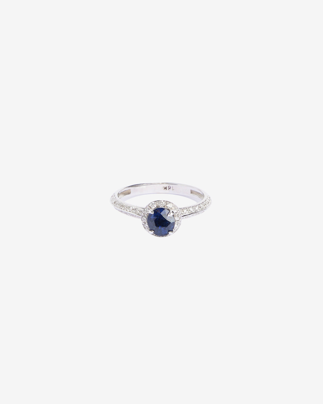 LAZULI SAPPHIRE DIAMOND RING