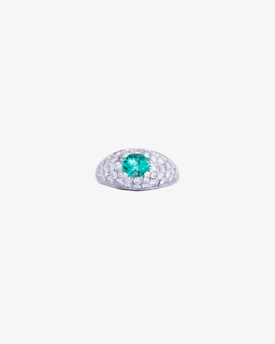 Celeste Emerald Ring 7.4 g 18K White Gold