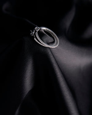 Avenne Diamond Hoop Earrings Medium