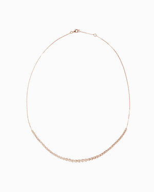 Essence Half-Riviera Diamond Necklace