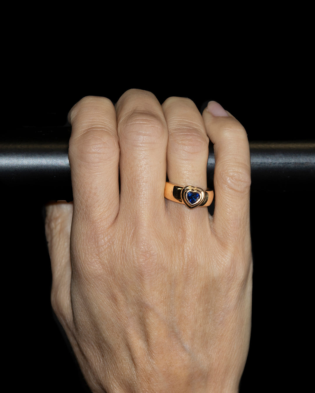 Caliane Heart Sapphire Vintage Ring