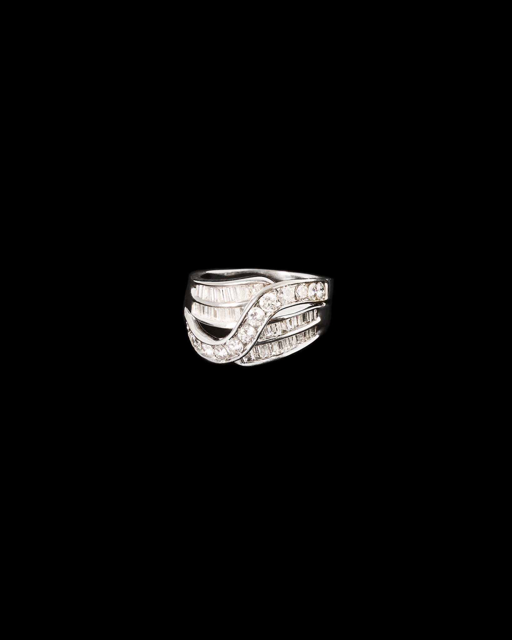 Art Deco No 12 Diamond Vintage Ring