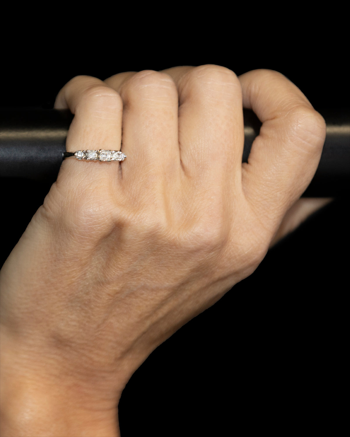 Petite Mirage Diamond Vintage Ring