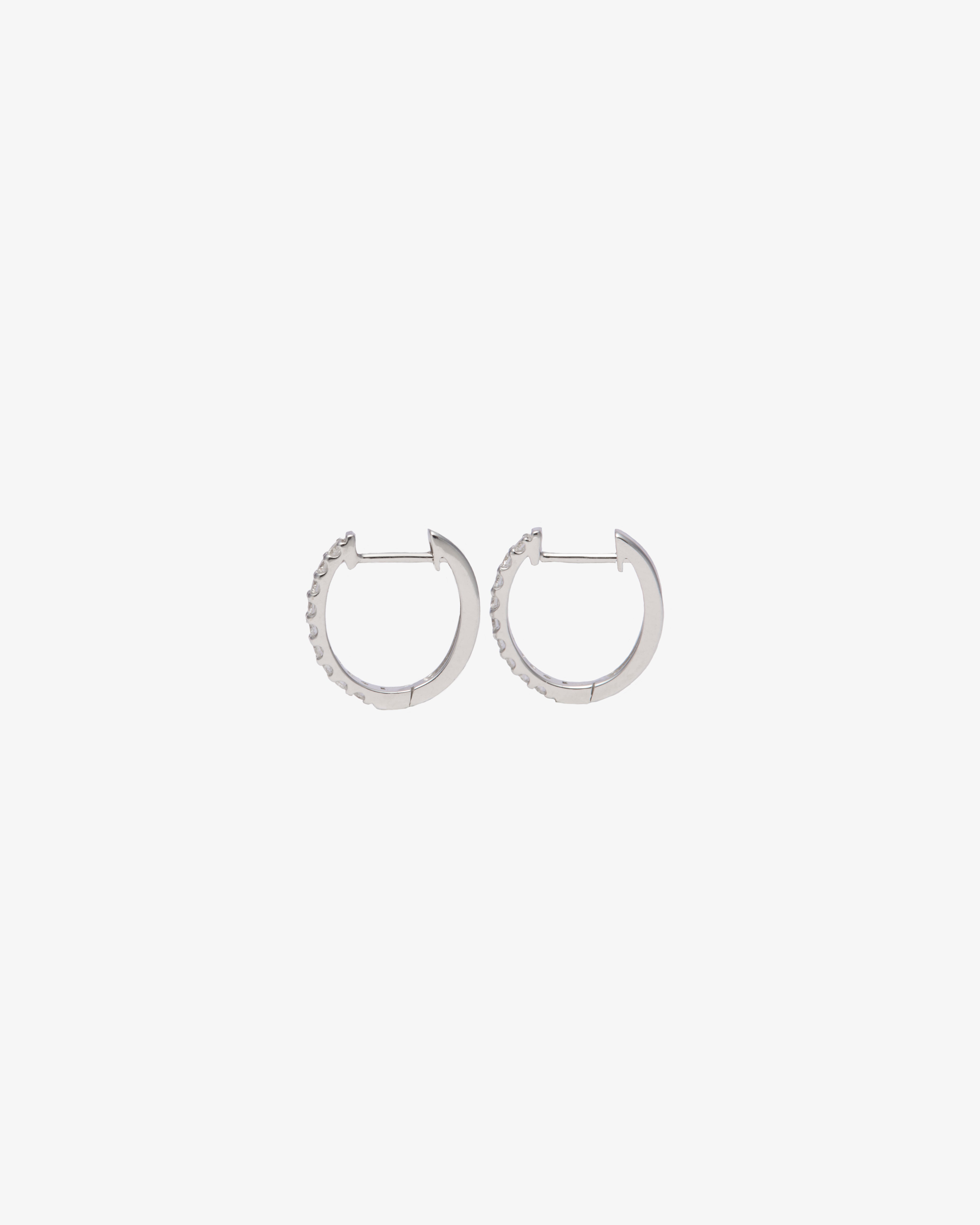 Éline Petite Diamond Hoop Earrings