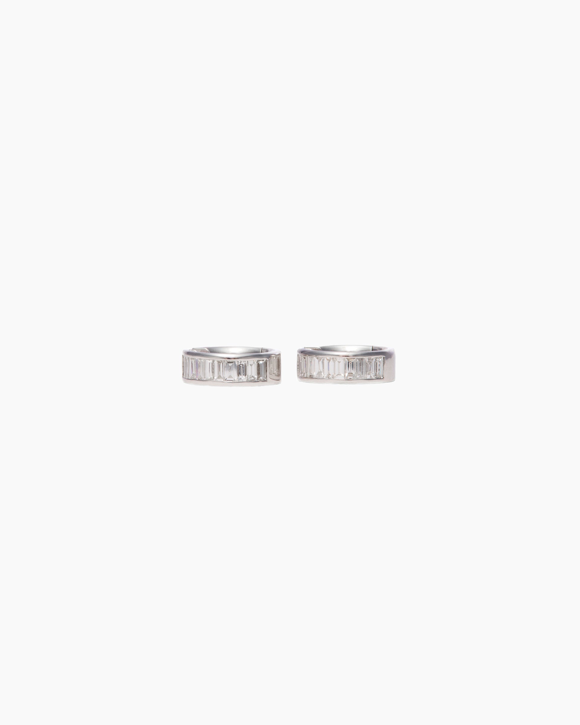 Cleo Baguette Diamond Vintage Earrings