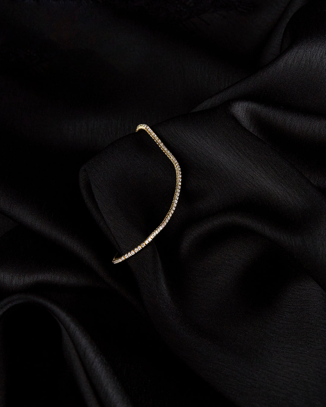 Tennis No 5 Diamond Bracelet – Gold