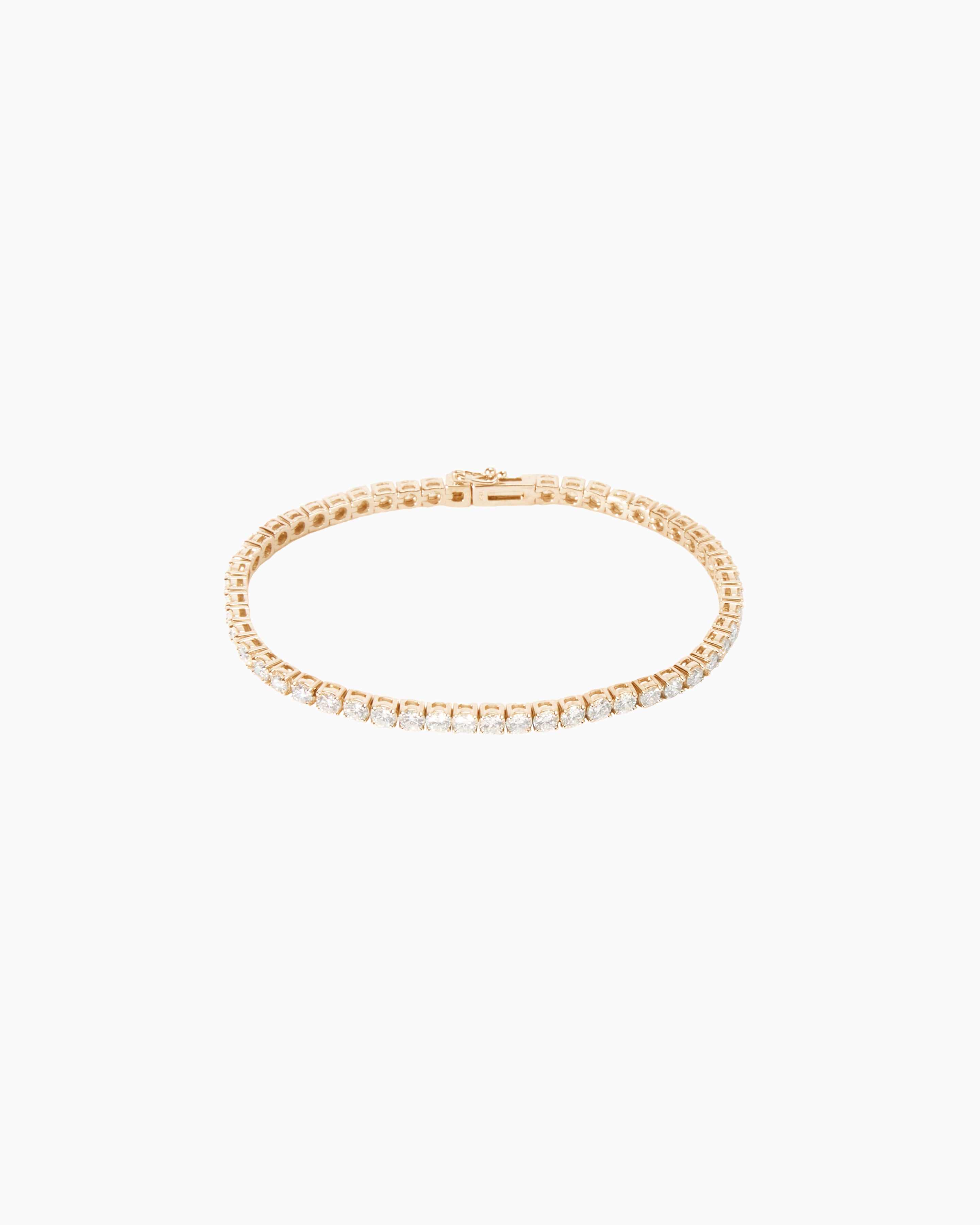 Tennis No 5 Diamond Bracelet – Gold