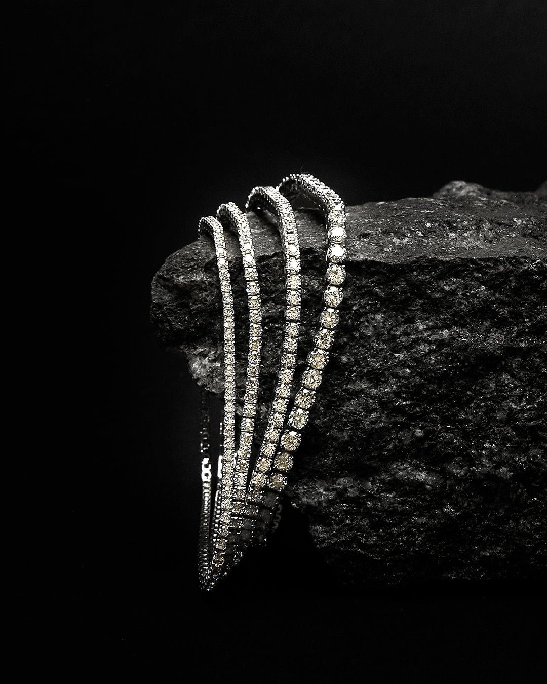 Tennis No 5 Diamond Bracelet – White Gold