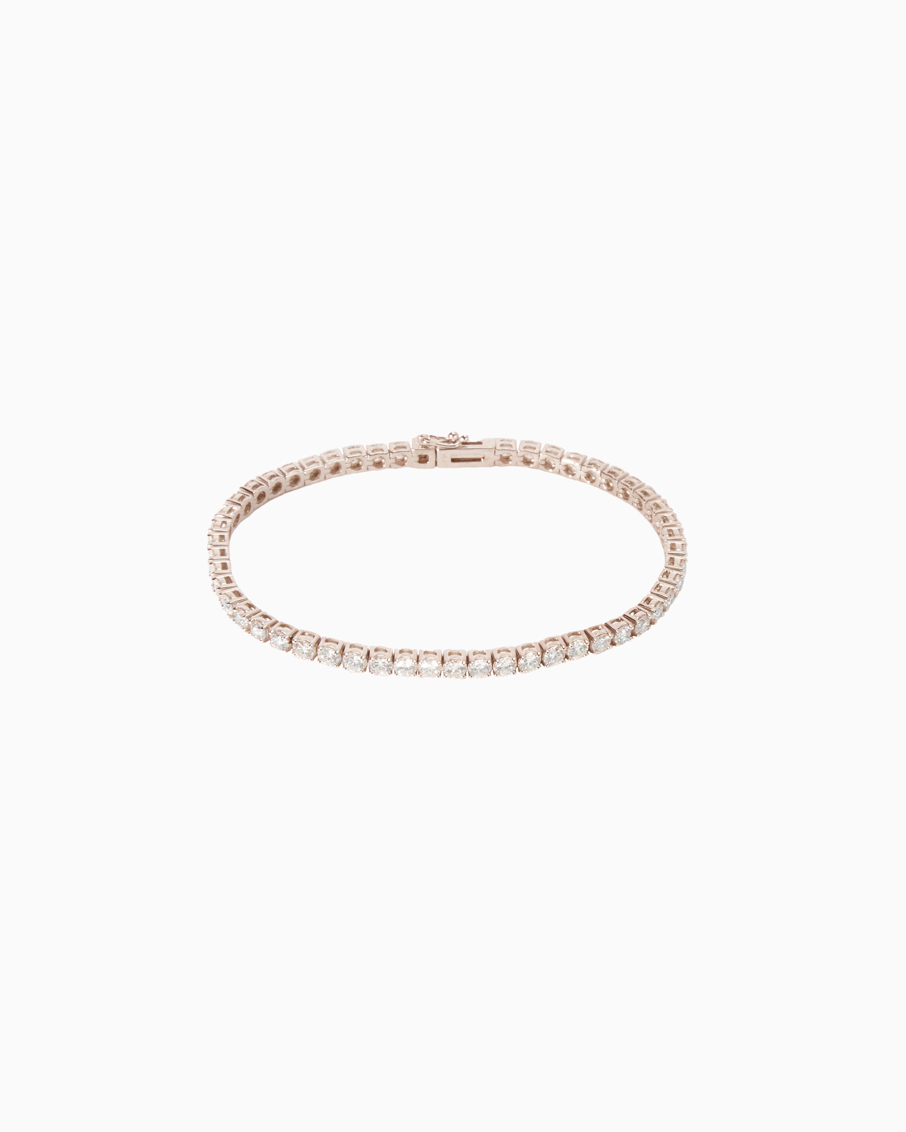Tennis No 5 Diamond Bracelet – Rose Gold
