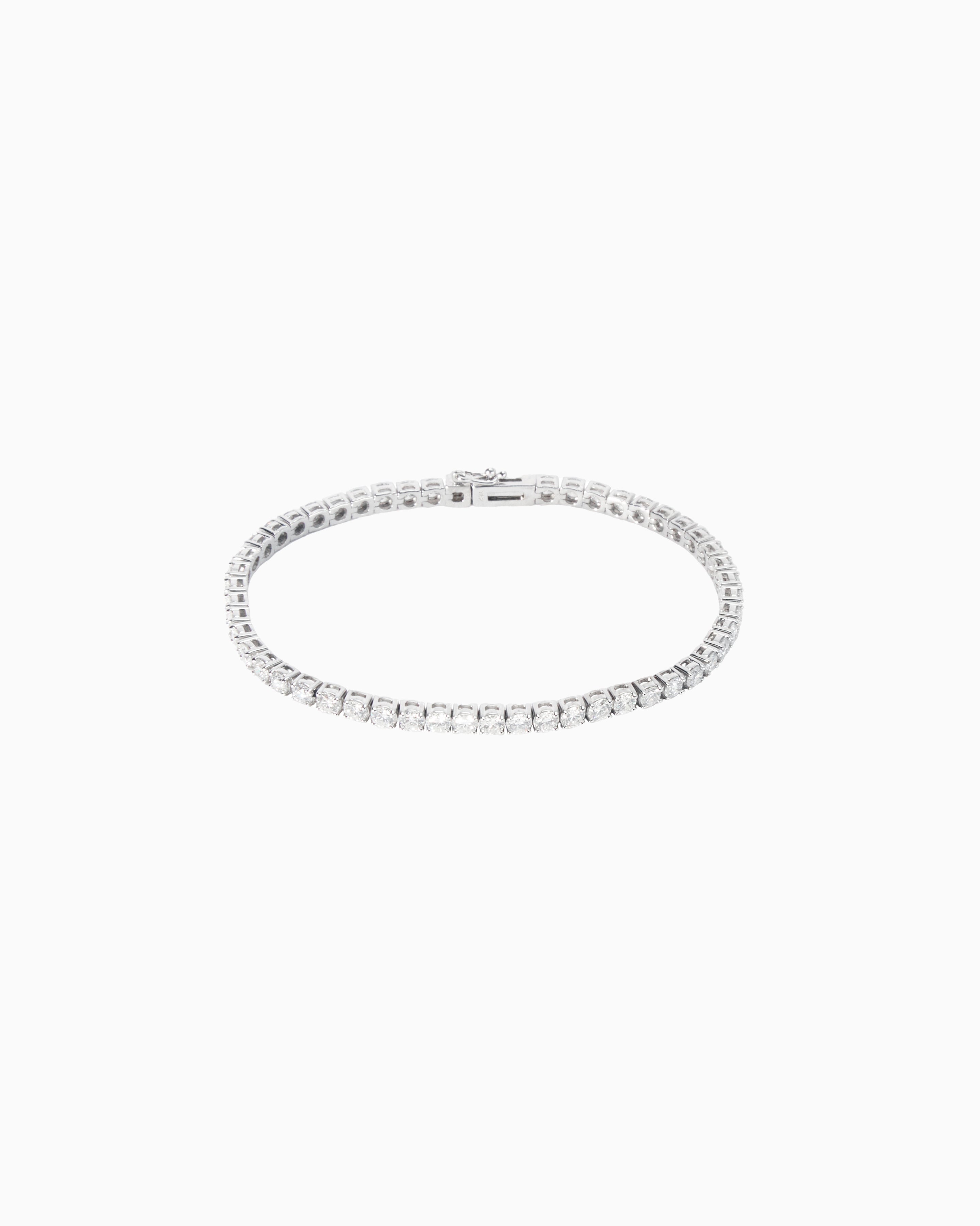 Tennis No 5 Diamond Bracelet – White Gold